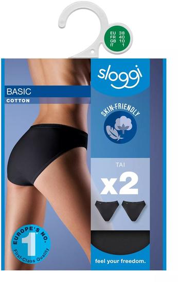 Sloggi Basic H Tai 2er Pack schwarz