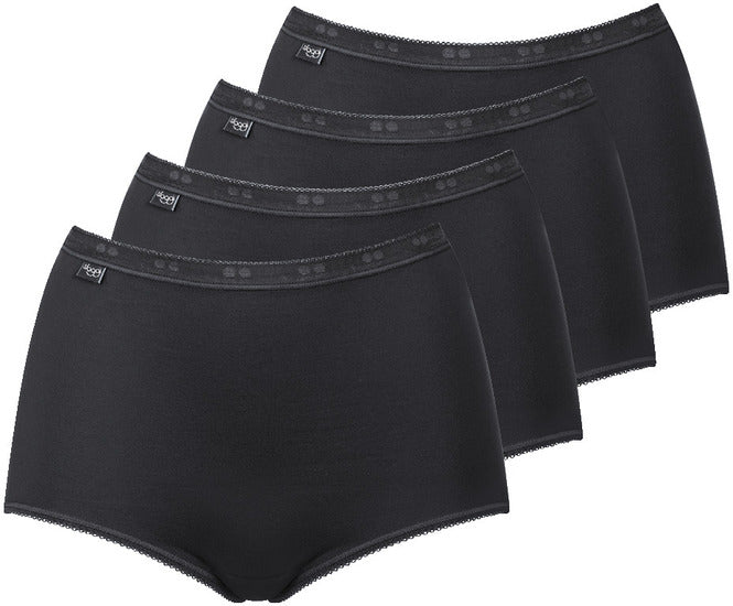Sloggi Basic+ Maxi 4er Pack black