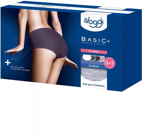 Sloggi Basic+ Midi 4er Pack multiple colours 10
