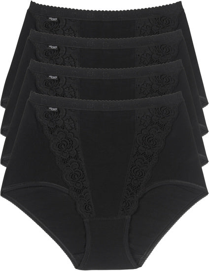 Sloggi Chic Maxi 4er Pack black