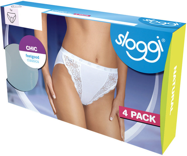 Sloggi Chic Tai 4er Pack white