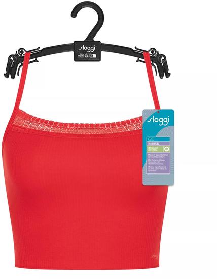 Sloggi GO Ribbed Crop top campari