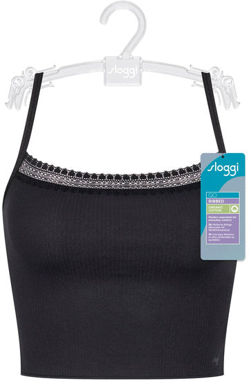 Sloggi GO Ribbed Crop top schwarz