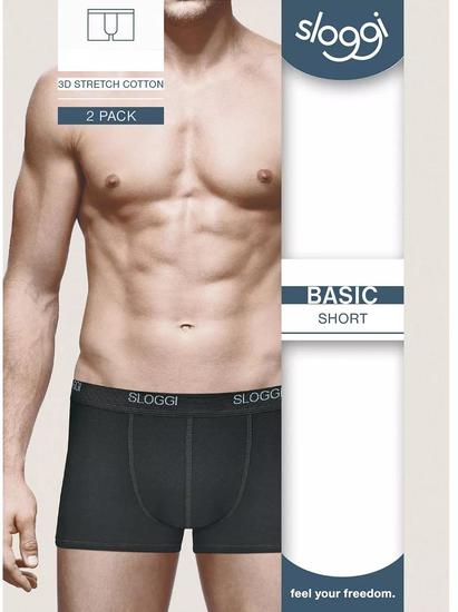 Sloggi men Basic Short 2er Pack schwarz