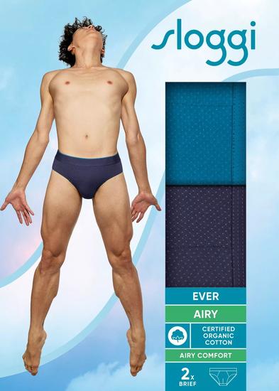 Sloggi men EVER Airy Brief 2er Pack blau