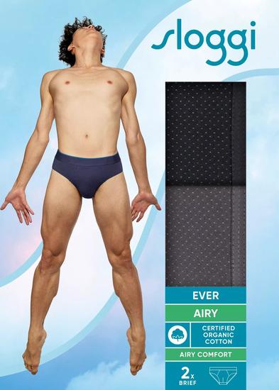 Sloggi men EVER Airy Brief 2er Pack schwarz