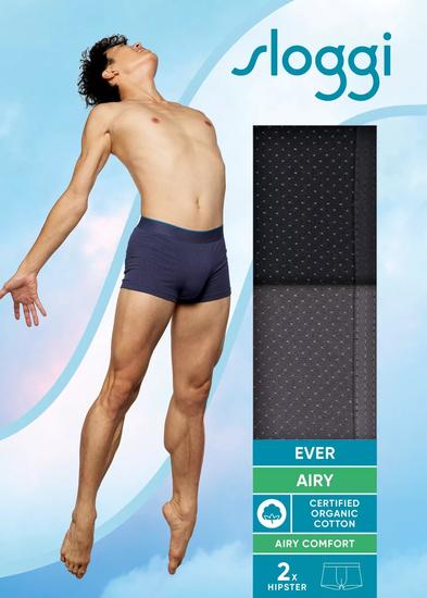 Sloggi men EVER Airy Hipster 2er Pack schwarz