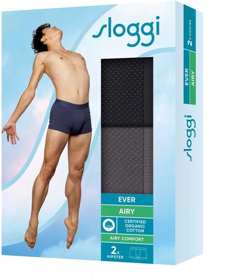 Sloggi men EVER Airy Hipster 2er Pack schwarz