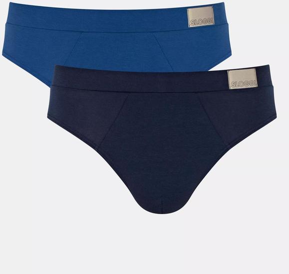 Sloggi men GO Natural H Brief 2er Pack blau