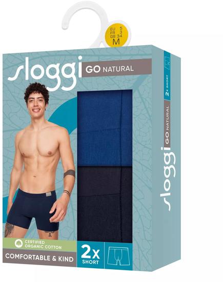 Sloggi men GO Natural H Short 2er Pack blau