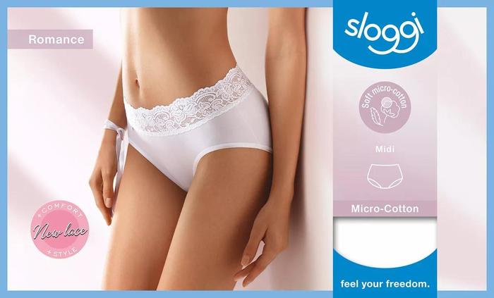 Sloggi Romance Midi weiss
