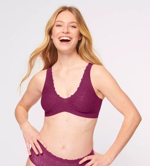 Sloggi Zero Feel Lace 2.0 Bralette wine