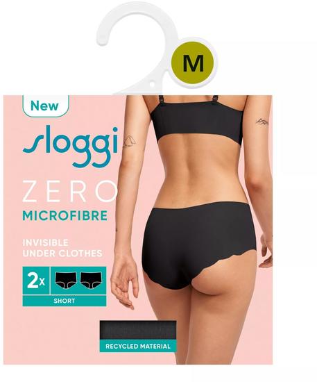Sloggi ZERO Microfibre 2.0 H Short 2er Pack schwarz