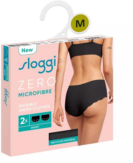 Sloggi ZERO Microfibre 2.0 H Short 2er Pack schwarz