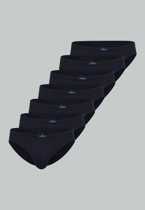 TOM TAILOR Mini Slip 7er-Pack blau-dunkel-uni