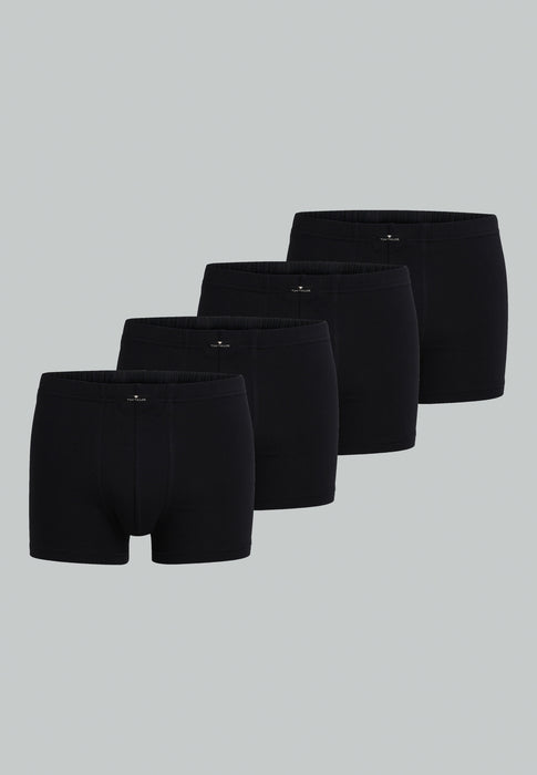 TOM TAILOR Pants 4er Pack schwarz-dunkel-uni