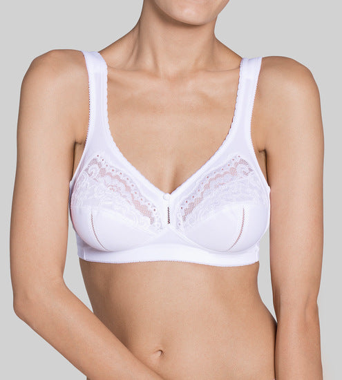 Triumph Allegra Damen Miederwaren BH kurz Mittelträger ohne Bügel weiß