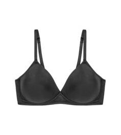 Triumph Soft Sensation Damen Miederwaren BH kurz Mittelträger ohne Bügel black