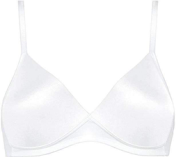 Triumph Soft Sensation Damen Miederwaren BH kurz Mittelträger ohne Bügel white