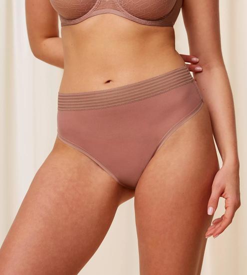 Triumph Tempting Sheer Highwaist String toasted almond