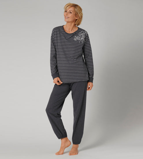 Triumph Two-Piece NIG Sets PK LSL 10 X dark grey melange