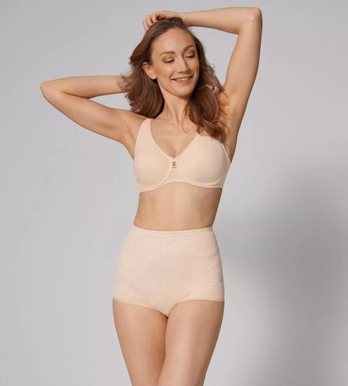 Triumph Wild Rose Sensation Bügel-BH, Minimizer nude beige