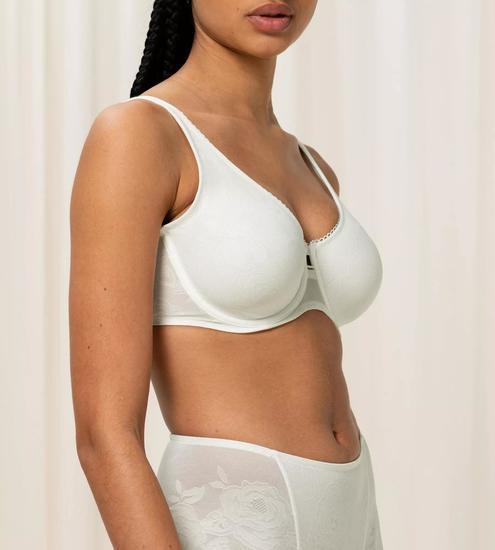 Triumph Wild Rose Sensation Bügel-BH, Minimizer silk white