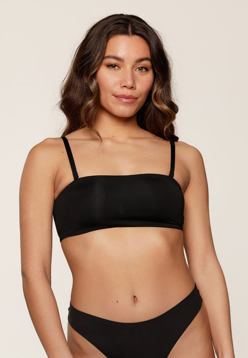 1410-2 Bandeau Top Schwarz