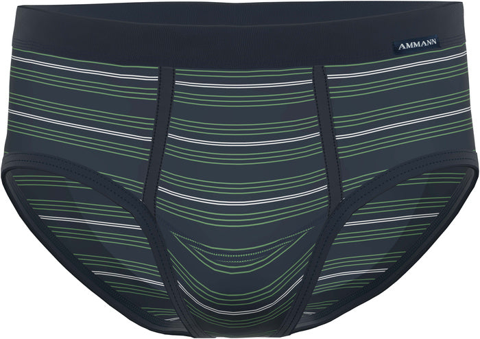 AMMANN 131 Feinripp Slip mit Eingriff sortiert dunkelblau