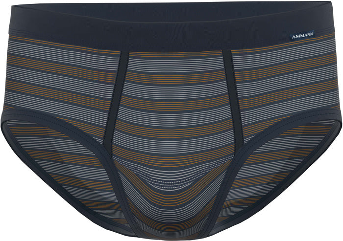 AMMANN 133 Feinripp Slip mit Eingriff sortiert PES dunkelblau