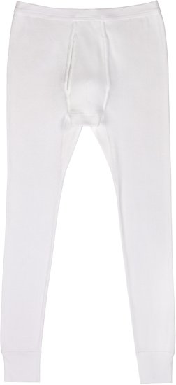 AMMANN Hose lang mit Eingriff, Serie 26 Doppelripp, weiß