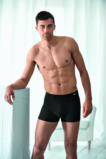 AMMANN Retro-Short, Serie Smart & Stripes, schwarz