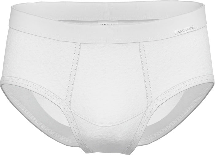 AMMANN Slip mit Eingriff, Serie Feinripp Premium, weiß
