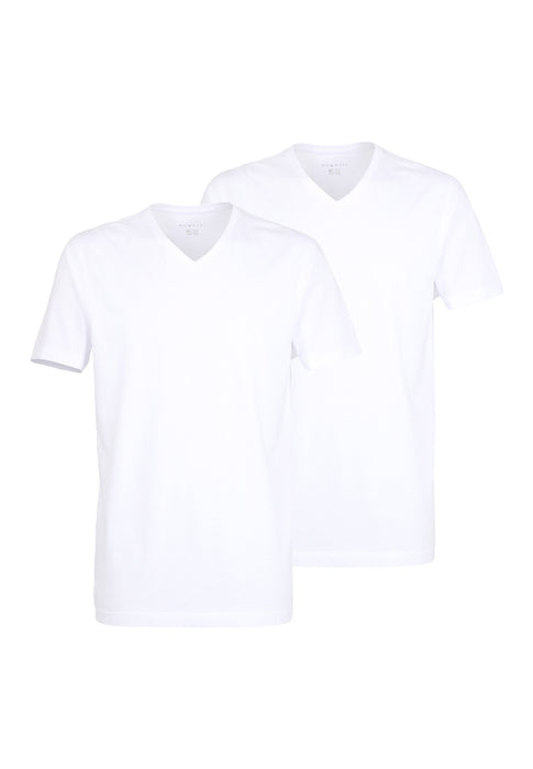 BUGATTI Shirt weiß-hell-uni
