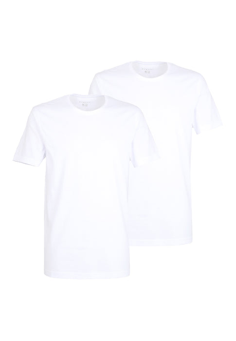 BUGATTI Shirt, slim fit weiß-hell-uni