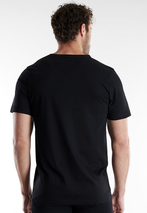BUGATTI Shirt schwarz-dunkel-uni