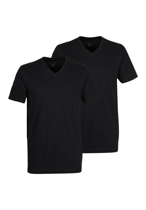 BUGATTI Shirt schwarz-dunkel-uni