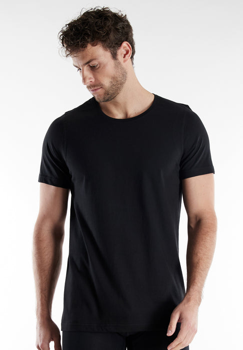 BUGATTI Shirt, slim fit schwarz-dunkel-uni