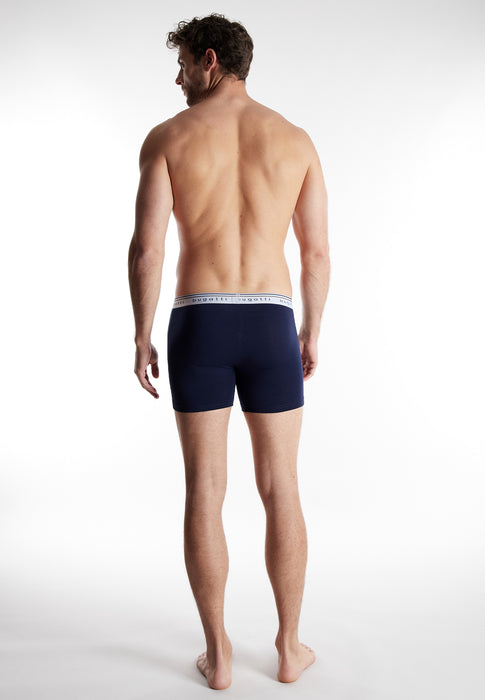 BUGATTI Comfort Pants, 3er Pack blau-dunkel-uni