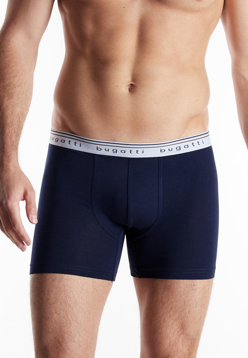 BUGATTI Comfort Pants, 3er Pack blau-dunkel-uni