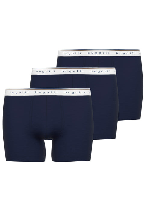 BUGATTI Comfort Pants, 3er Pack blau-dunkel-uni