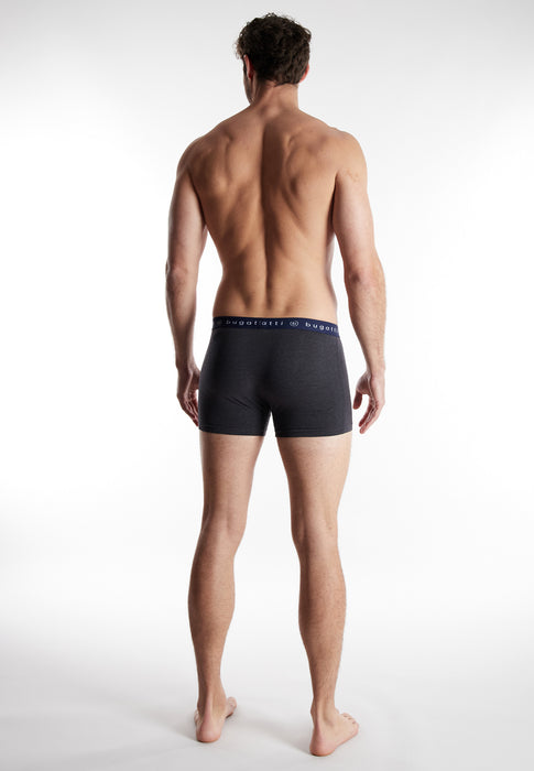 BUGATTI Comfort Pants, 3er Pack grau-dunkel-melange