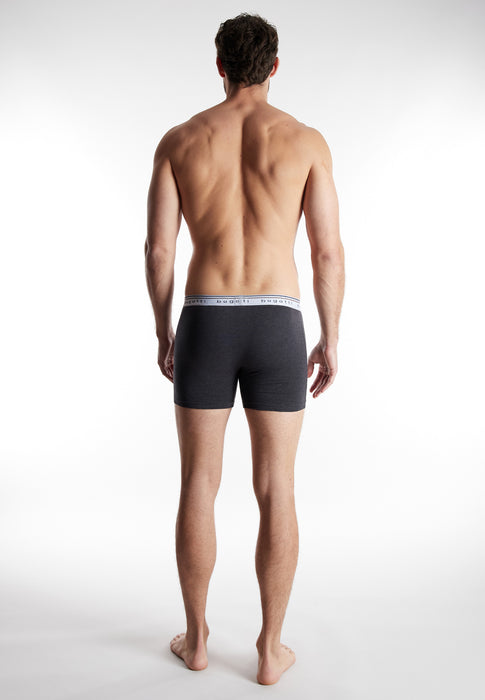 BUGATTI Comfort Pants, 3er Pack schwarz-dunkel-melange