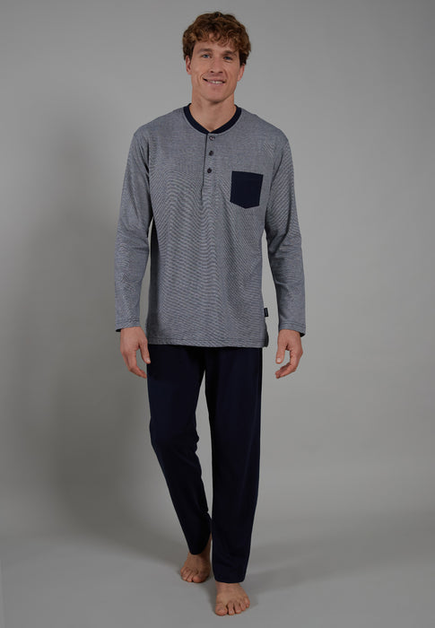 CECEBA Pyjama, 3-Knopf, offen navy blaze