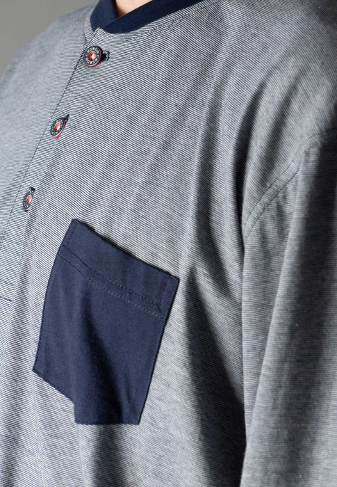 CECEBA Pyjama, 3-Knopf, offen navy blaze