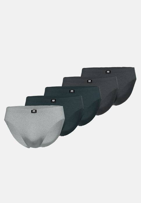 CECEBA Sport Slip 5er Pack grau-dunkel-melange
