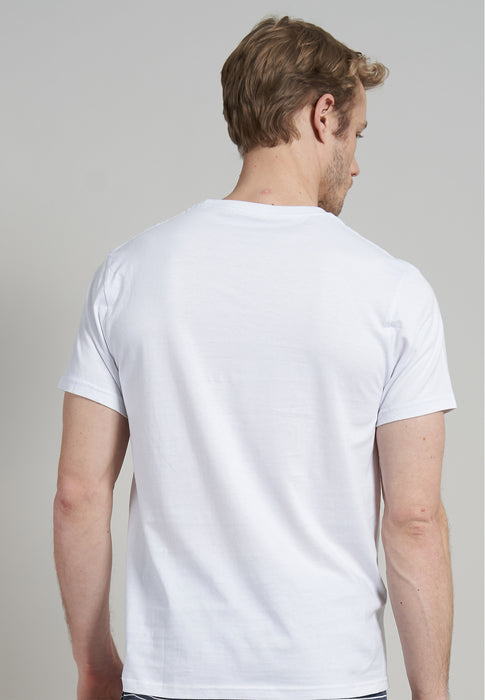 CECEBA Shirt, 1/2, Rundhals 2er Pack weiss