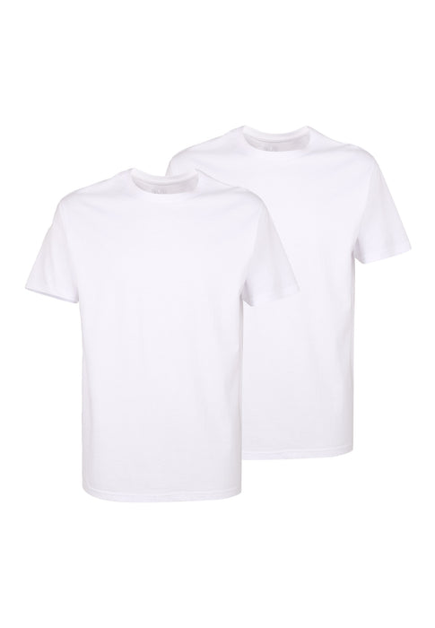 CECEBA Shirt, 1/2, Rundhals 2er Pack weiss