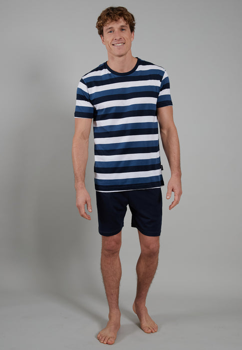 CECEBA Shorty, Rundhals blau-mittel-Ringel
