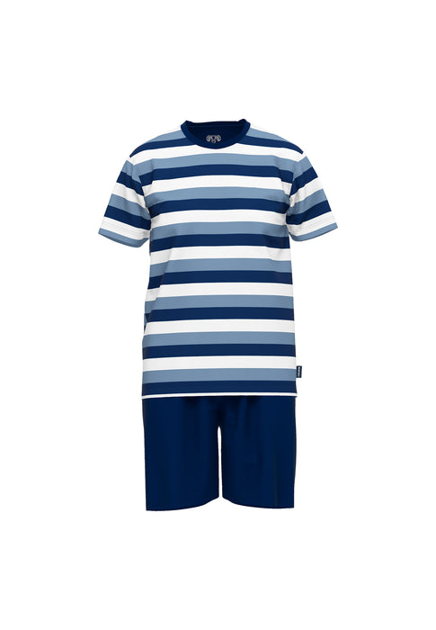 CECEBA Shorty, Rundhals blau-mittel-Ringel
